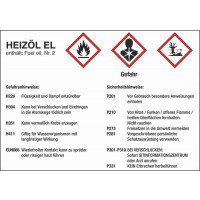 Heizöl EL Gefahren- und Sicherheitshinweise