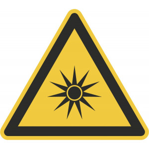 Warnung vor optischer Strahlung
