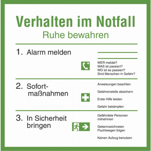Verhalten im Notfall