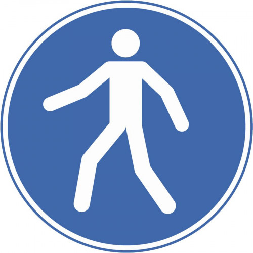 Fußgängerweg benutzen