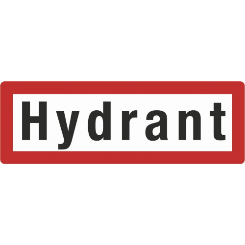 Hydrant  Kunststoff Brandschutz Zeichen Schild 