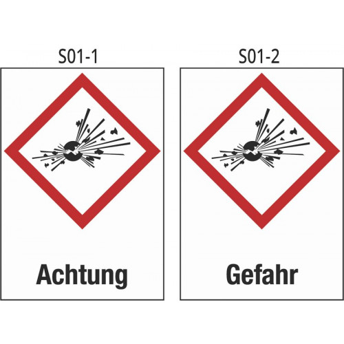 Achtung explosive Stoffe
